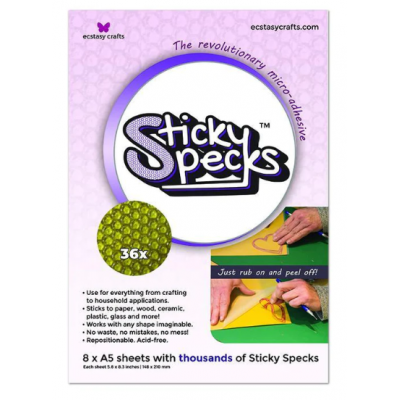 Ecstacy Craft «Sticky Specks micro adhesive» 8 feuilles